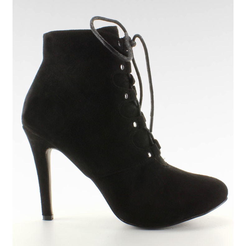 Dantelă tocuri înalte H253 Negru