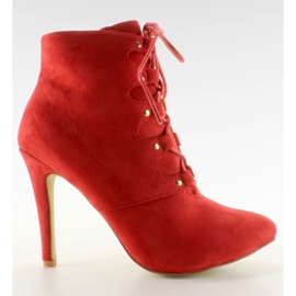 Dantelă tocuri înalte H253 Red roșu