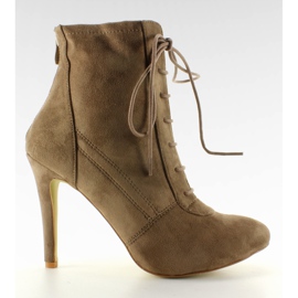 Dantelă tocuri înalte H254 Kaki