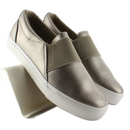 Tenisi slip-on cu cauciuc NB72P Gun Color galben Tenisi slip-on cu cauciuc NB72P Gun Color galben