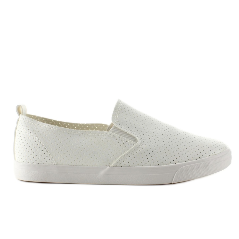 Light NB95P Alb perforat slip-on