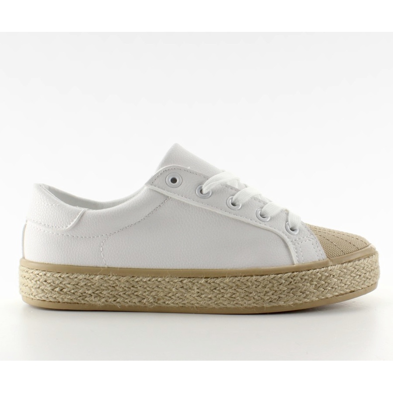 Adidasi pe talpa NA05P White panza alb