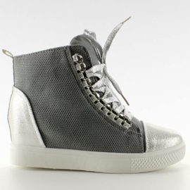 Adidași cu lansete R72 Grey2 / Silver gri
