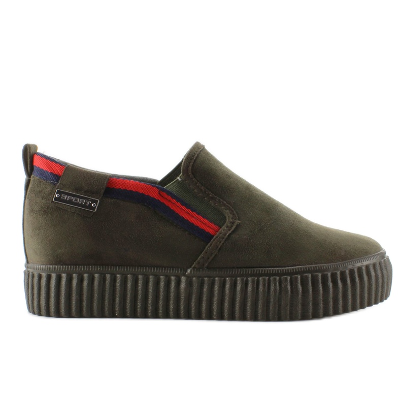 Creepersy Slipony Stripes 2018-47 Black Gren verde