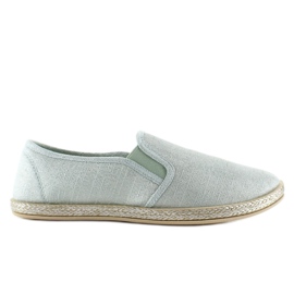 Espadrile cu slip-on glamour JX16 Green verde Espadrile cu slip-on glamour JX16 Green verde