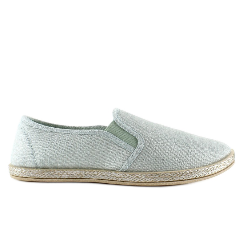 Espadrile cu slip-on glamour JX16 Green verde