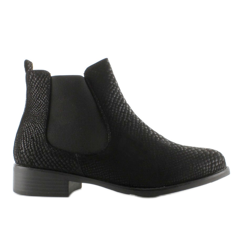 Cizme Chelsea, piele intoarsa Snake Story 1546-90 Negru Cizme Chelsea, piele intoarsa Snake Story 1546-90 Negru