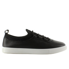 Adidași moi cu 8-10 elastice negre negru