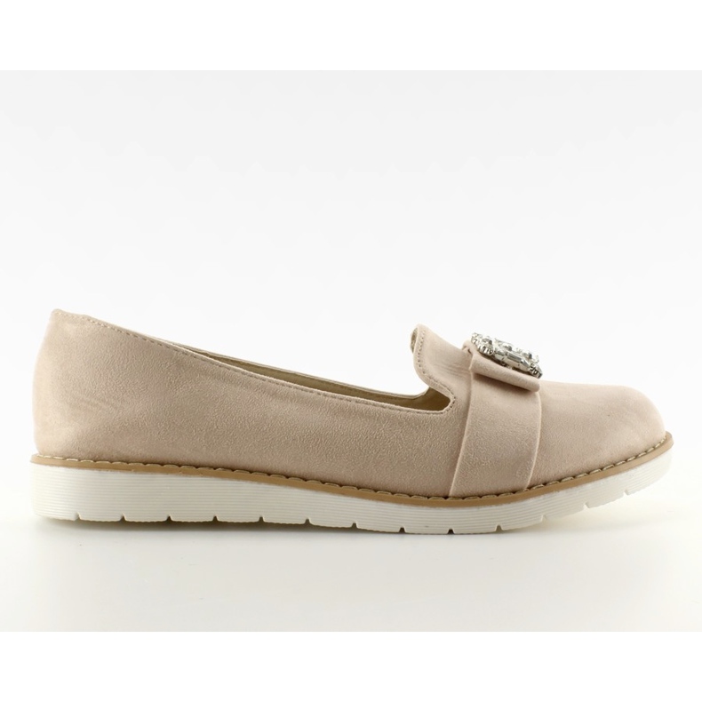 Piele de piele T245 Moccasine bej