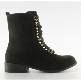 Articole de lucru cu lanț XW37281 Black Suende negru