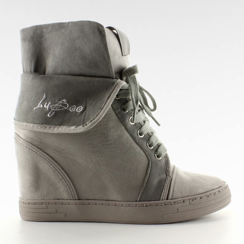 Cizme din piele naturala B12-22 Gray gri