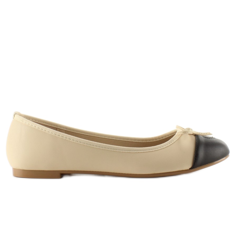 Minunați balerini cu inimă 9018 Beige bej
