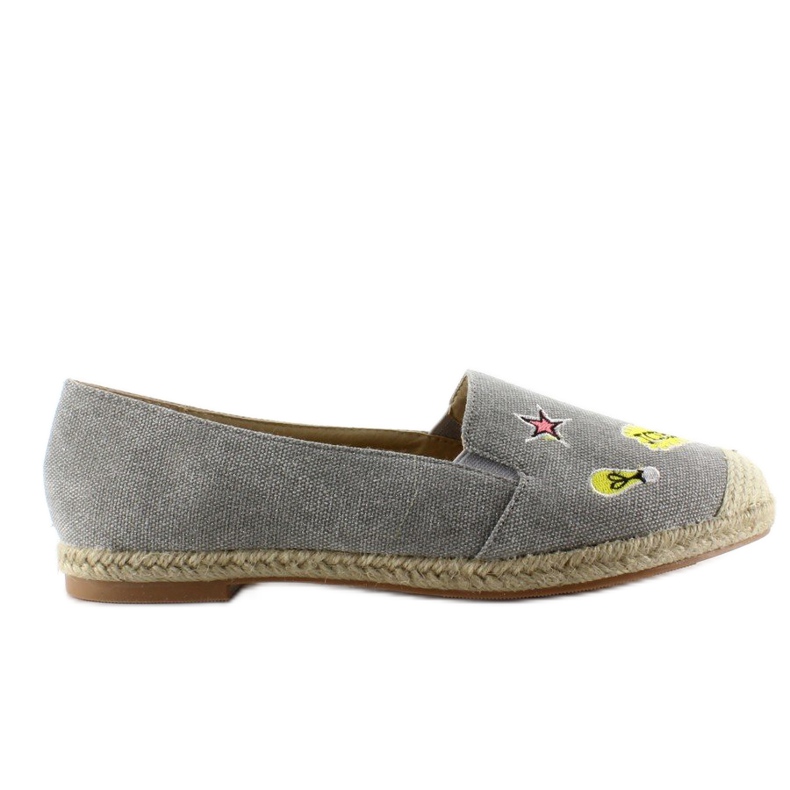 Espadrile cu plasturi JH21p Gri