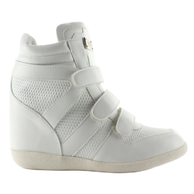 Tenisi faciali high top JT35 alb