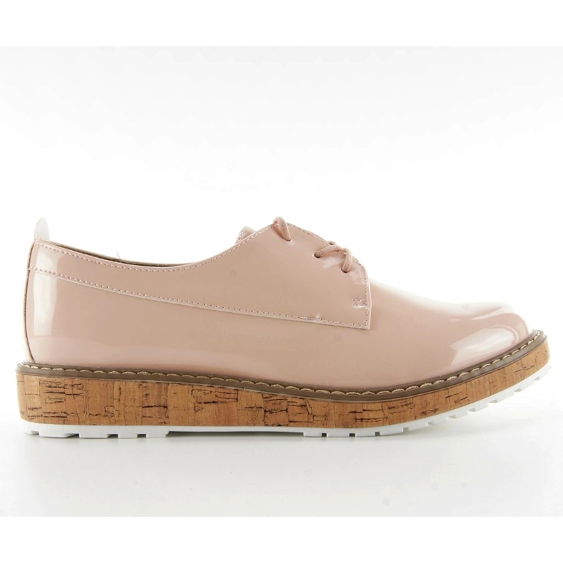 Mocasini cu interior din piele 7153 Roz