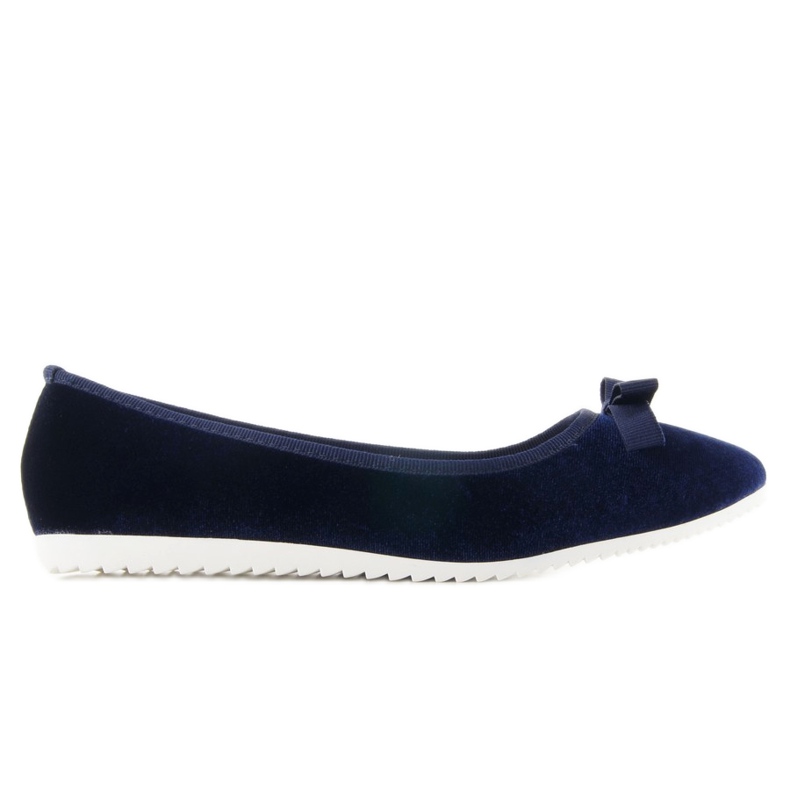 Balerini din satin lds-1a010 Albastru albastru marin