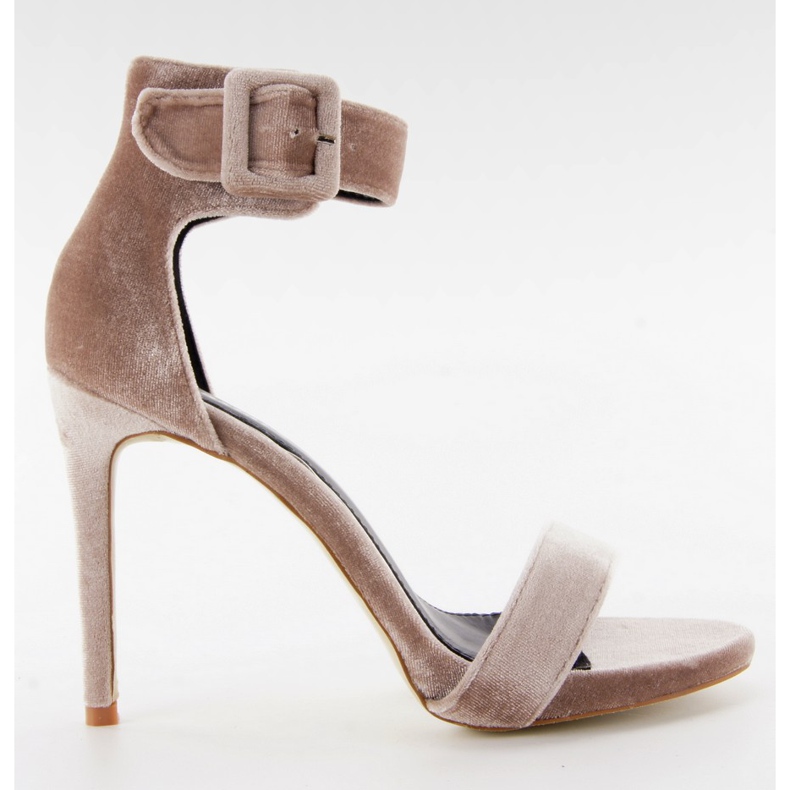 Velvet sandale pe M259 roz multicolor