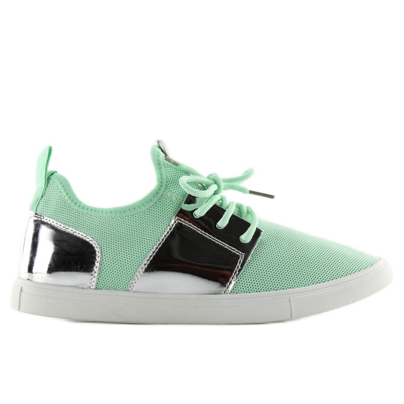 A-120 VERDE / ARGINTI pantofi sport aerisit