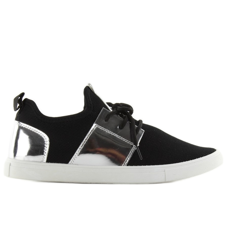 A-120 BLACK / SILVER pantofi sport aerisit negru A-120 BLACK / SILVER pantofi sport aerisit negru