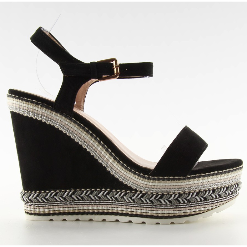 Femeile frumoase sandale LL-56 negre negru