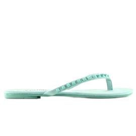 Flip-flops cu crampoane piramidale albastre DD26 albastru