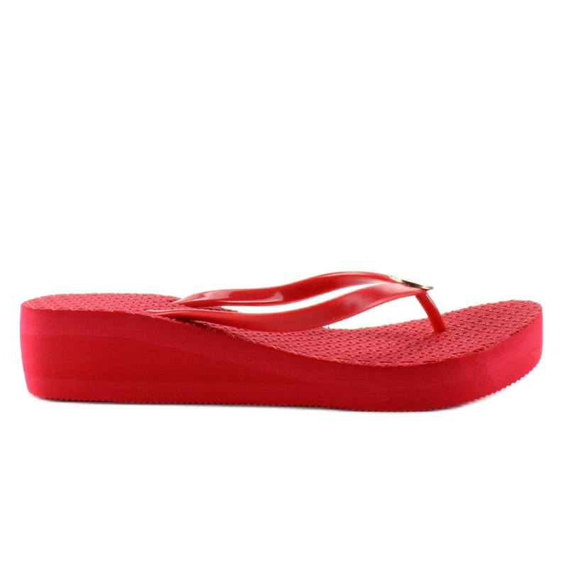Flip-flops talpă înaltă B765 Red roșu