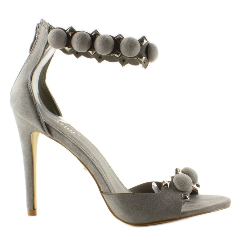 Sandale pe un ac Bile haioase LE022 Gri
