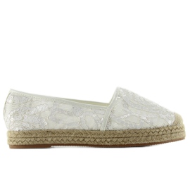 Espadrile din Dantela 7137 Alb Espadrile din Dantela 7137 Alb
