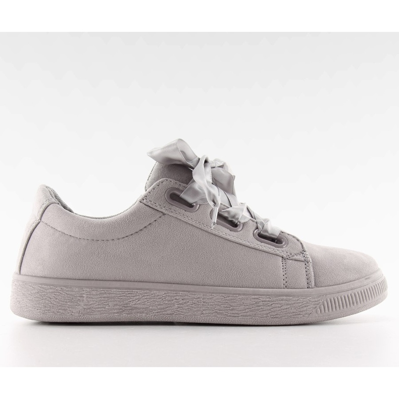 Adidași cu lacuri satinate Nb120P gri