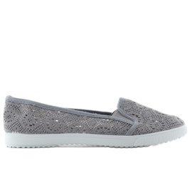Pantofi din dantela qf-09p gri Pantofi din dantela qf-09p gri