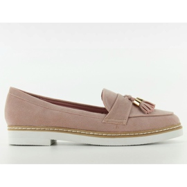 Mocasini clasici de dama 7101 Pink roz Mocasini clasici de dama 7101 Pink roz