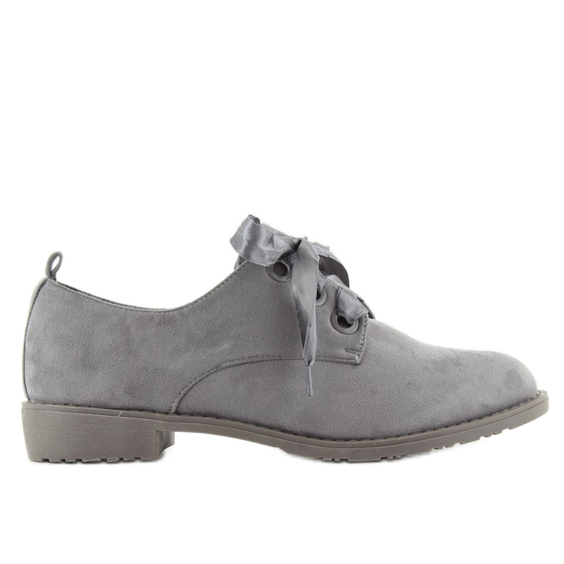 Mocasini cu sireturi LL-86 Gri Mocasini cu sireturi LL-86 Gri