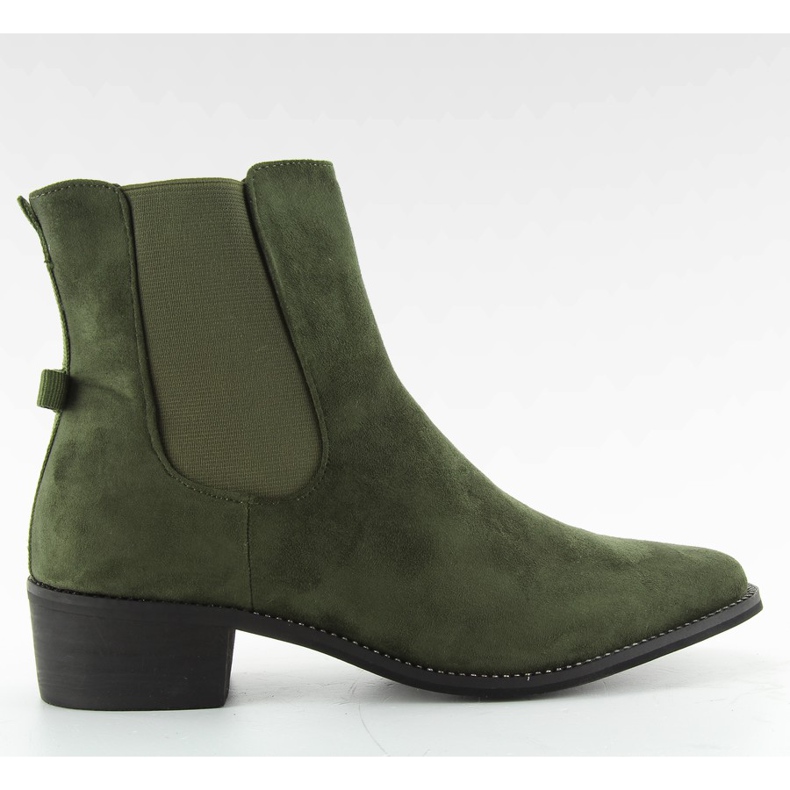Cizme subțiri Jodhpur cu fundă verde M270 Cizme subțiri Jodhpur cu fundă verde M270