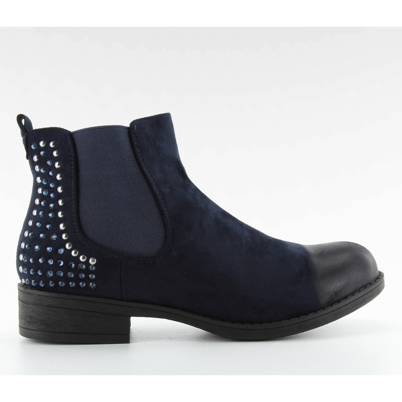 JAX3251 cizme Jodhpur albastre cu crampoane albastru marin