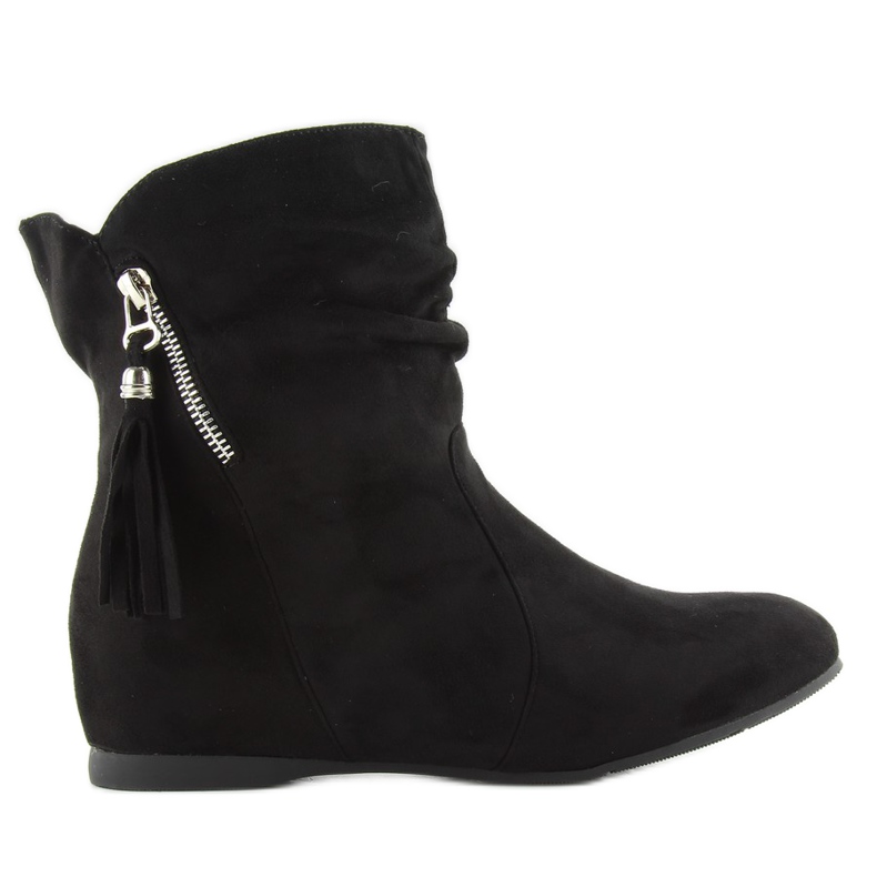 Saszki cu fermoar decorativ PE102 negru