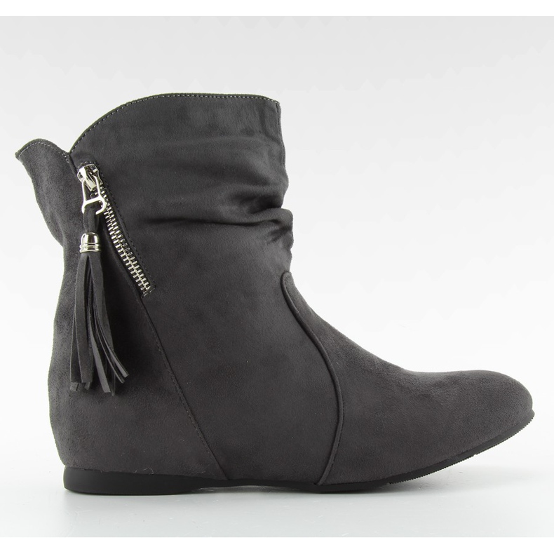 Genți cu fermoar decorativ gri PE102