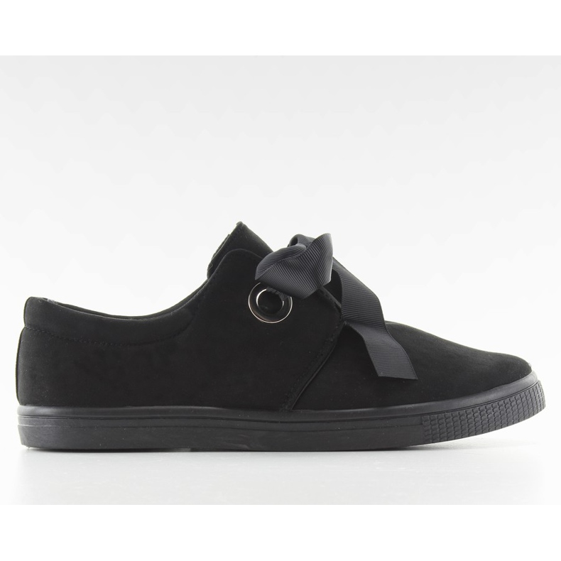 Adidașii legați cu o panglică neagră JX49 negru