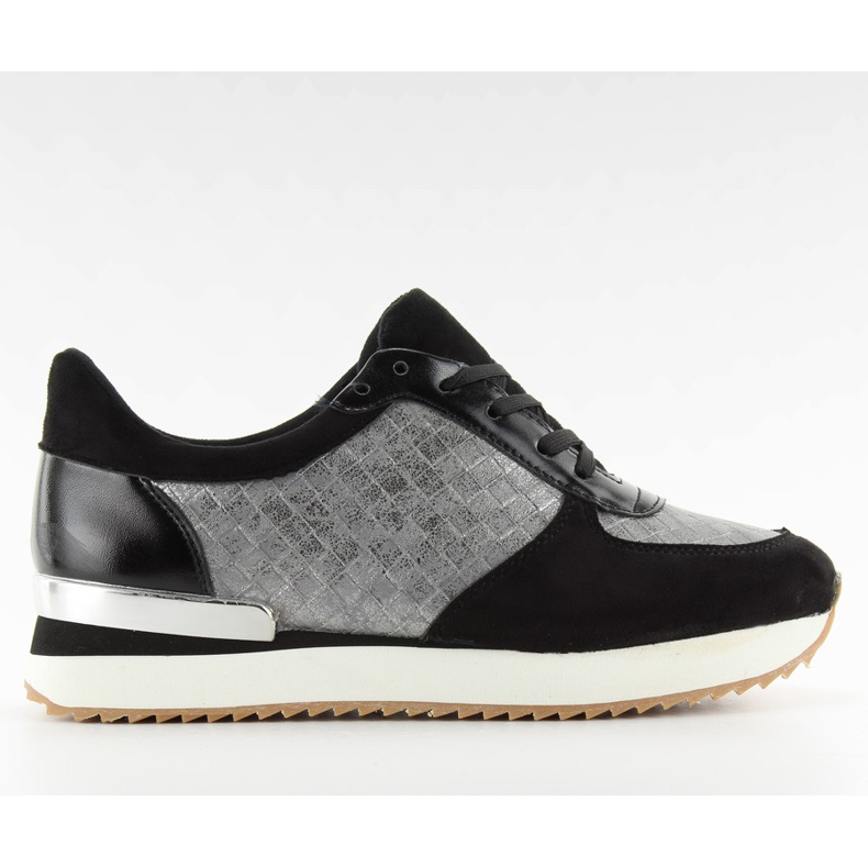 Pantofi sport cu talpă înaltă bs072 Negru