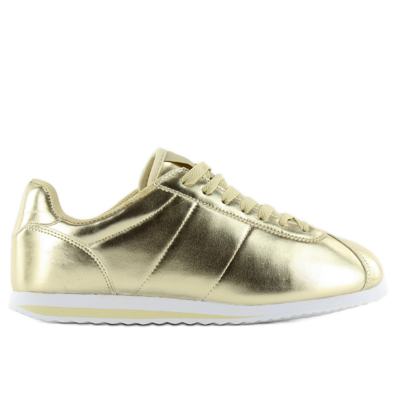 Pantofi sport texturați 8849 gold de aur