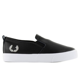 Pantofi de față cu broderie 3155 negru Pantofi de față cu broderie 3155 negru