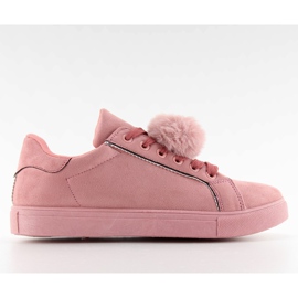 Adidași cu pompon K-90 roz Adidași cu pompon K-90 roz