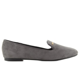 Clasic piele intoarsa lj-1a79 gri lords