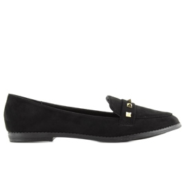 Mocasini de dama cu crampoane 888-5 negri negru