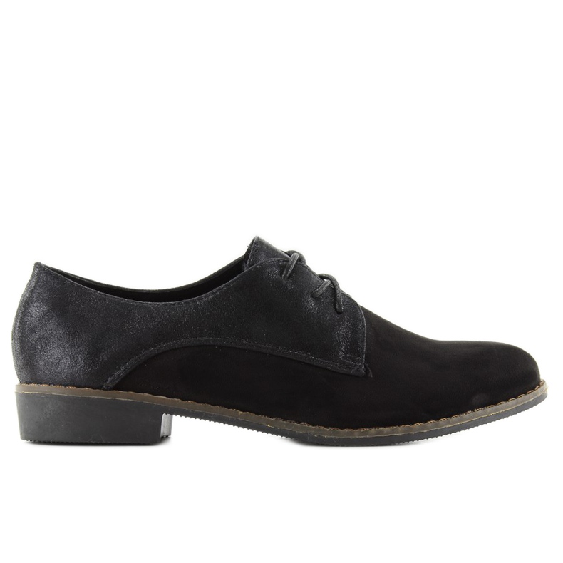 Mocasini cu siret dama mb-6390 negri negru