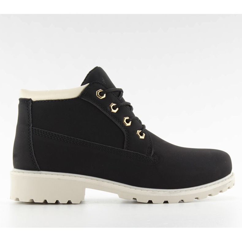 Cizme de gleznă pentru femei negre negru