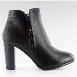 Cizme cu toc inalt f815 negre negru