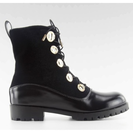 Muncitori din velur cu nasturi R113p negru Muncitori din velur cu nasturi R113p negru