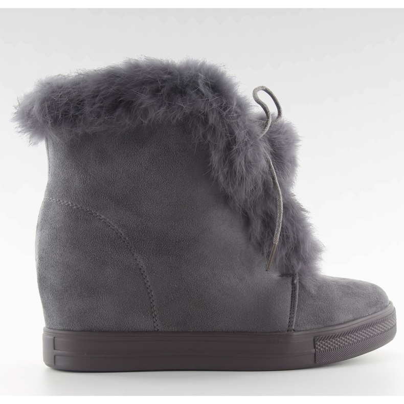 Cizme cu pană cu tablă gri nc99