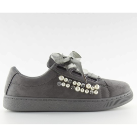 Tenisi Gri Cu Perle H99-11 Gri