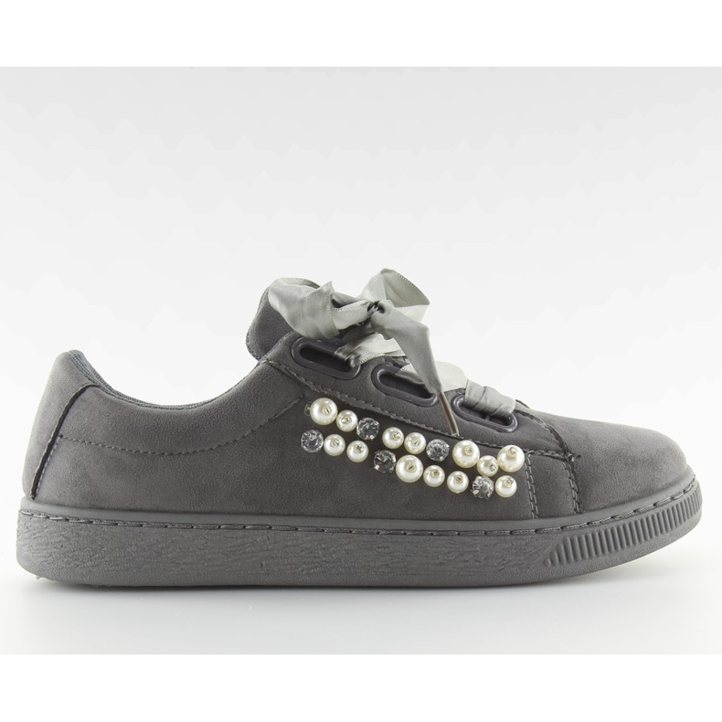 Tenisi Gri Cu Perle H99-11 Gri